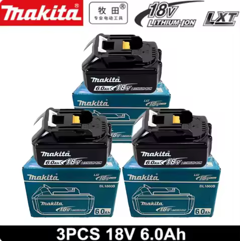 Makita 6Ah for Makita 18V Battery BL1840 BL1830B BL1850B BL1850 BL1860 BL1815 Replacement Lithium Ba
