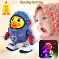 Dancing Duck Toy Walking Yellow Duck Musical Toys  Birthday Gift Mainan Baby Space Duck Dance Childr