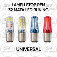 MATA Brake Stop Light Flashing Brake Light/ Pyramid Running Brake Light/ 32 Eyes 1157 (2 Feet) Unive