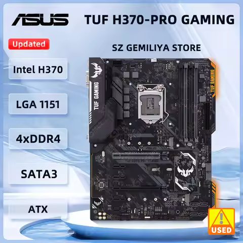 Asus TUF H370-PRO GAMING Motherboard intel H370 LGA 1151DDR4 64GB support Core 8100 9100F 8400 9400 