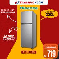 Hisense Peti Sejuk 200L 240L Inverter Twin Door Fridge Refrigerator 冰箱 Peti Sejuk