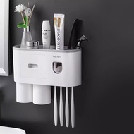 ที่วางอุปกรณ์แปรงฟัน ที่บีบยาสีฟัน ชั้นวางแปรงสีฟัน ที่เก็บเครื่องสำอาง อุปกรณ์เครื่องใช้ในห้องน้ำ