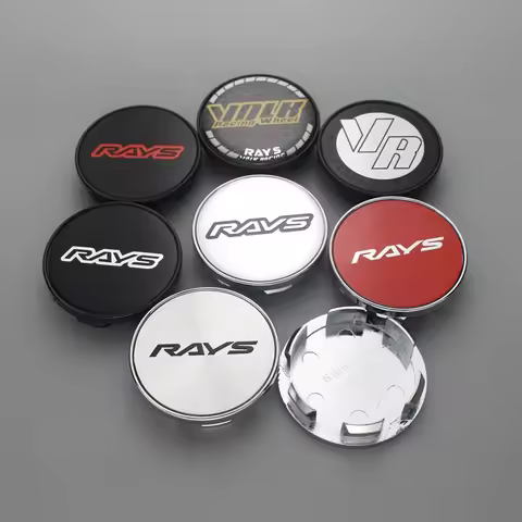 4pcs 53mm/48mm clip rays wheel center cap for rims wheel cover hub cap volk logo emblem stickers ray