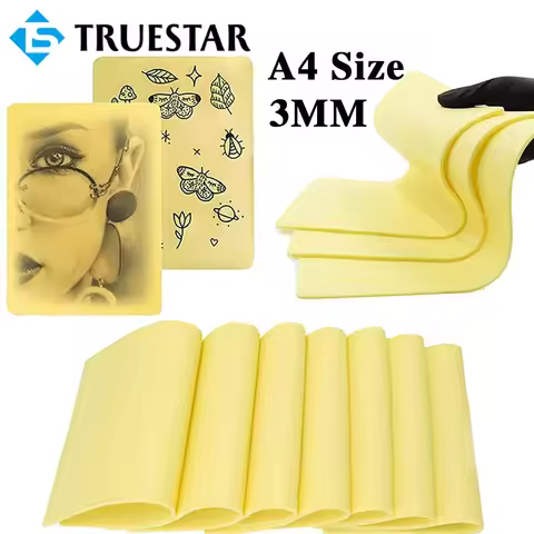 3MM A4 Size Tattoo Practice Skin Double Sides Silicone Tattoo Fake Skin Microblad Permanent Makeup T