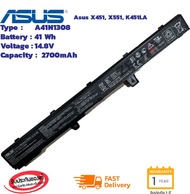 (ส่งฟรี ประกัน 1 ปี) Asus แบตเตอรี่โน๊ตบุ๊ค Battery Notebook Asus X451 X551 X551C  X451C K451LA Seri