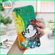 Feilin Acrylic Hard case Compatible For OPPO A3S A5 2020 A5S A7 A9 2020 A12 A12S A12E aesthetics Phone casing Mickey Pattern Painted hp Accessories casing Mobile Phone case cassing full cover