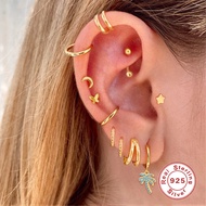 Pendientes Plata 925 Sterling Silver Stud Earring Bohemia Et