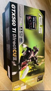 Asus GTX560 Ti DCII TOP/2DI/1GD5 DirectCU II GeForce GTX560 Ti PCIe Video Graphic Card 顯示卡