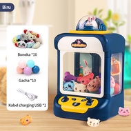 JIOYANG Mesin CapitAnak/Capit Boneka Mini Rumah/Mesin Capit Mainan Gacha Operasi Koin