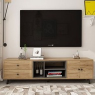 櫻桃傢俱 - 定制實木電視櫃客廳組合地櫃視聽櫃矮櫃帶櫃桶茶幾儲物櫃120CM（A款）