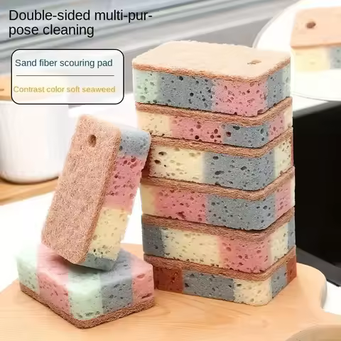 Kitchen Stain Removal Nano Sponge Magic Wipe Hundred Clean Cotton Dishwashing Sponge Wipes Bathroom