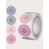 (Pack Of 20 9 Baht) Stickers Thank You Sticker Mixed 4 Colors For Attaching To Snack Bags Souvenirs 