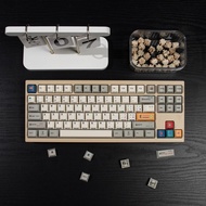 Retro Keycaps C64 White Gray PBT Thickness 1.7mm cherry Profile Keycaps set for  MX Switches Mechani