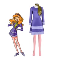 Scooby-doo cos Costume Wilma Skirt Daphne Halloween Dress