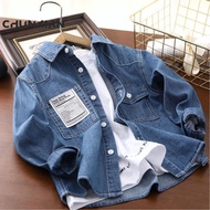 3-14 years Boys Denim Shirt Kids Long-Sleeved Shirt  Kids Casual Jacket Denim Top 男童牛仔衬衫 kids shirt 