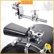 SIXIS Drum Cowbell Clamp, with Parallel Action Jaws Bass Jazz Drum Parts Drum Cowbell Bracket Mount,