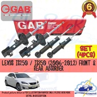 LEXUS IS250 / IS350 (2006-2012) GAB SUPER GAS SHOCK ABSORBER FRONT 2PCS + REAR 2PCS = SET 4PCS