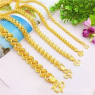 T Thailand Necklace Vietnam Sand Gold Jewelry Brass Factory Direct Sale Men Old Style Buckle Chain G