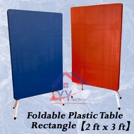 【Rectangle】Foldable Plastic Table/Rectangle Plastic Table 2x3/ Dining Table/ Meja Plastik/ Meja Lipat Segi Empat Panjang/Outdoor Indoor