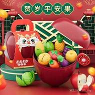 Toy Year-Old Toy 4-6 Fruit Girl Birthday Gift Cut Chele Kitchen Play House Mini Kitchen Baby XC9X