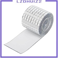 [Lzdhuiz2] Mirror Tiles Disco Ball Tiles Self Dhesives Mini Mosaic Stickers Mini Square Mirror Tiles for Decoration Craft Photo Frame