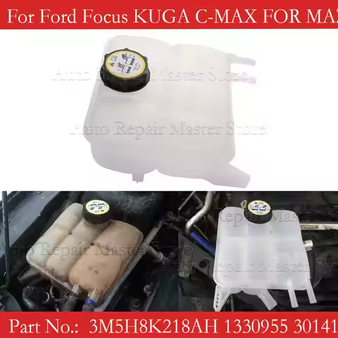 1425193 Coolant Expansion Tank Bottle for F0RD Focus MK2 Mazda Volvo 3M5H8K218AH 3M5H8K219AJ LF50153