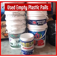 5L &18Liter Used Empty Plastic Pail/ Tong Cat Kosong 油漆桶