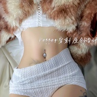 Sexy Big Water Droplet s925 Whole Body Sterling Silver Umbilical Nail Female Hypoallergenic Nourishi