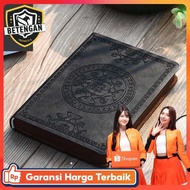 Vintage Pattern Leather Cover Journal Notebook - WH-1564