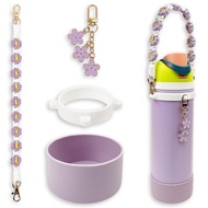 Silicone Boot Set for Owala Water Bottle 24 oz, 32 oz, 40 oz - Includes Anti-Slip Sleeve & Water Bot