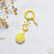 Alloy Wool Ball Beaded Pendant diy Mobile Phone Chain Mystery Box Cute Grain Hanging Chain Keychain 