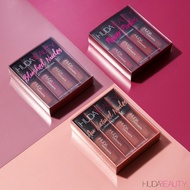 LIPSTIK LIQUID LIP CREAM MATTE HUDA LIPSTICK NUDE BEAUTY MINIS 1 BOX ISI 4 PC