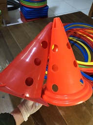 Combo 10 chiếc nấm tập Marker cone chơi thể thao Bóng Đá Rào Cản Nhựa loại 38F cm