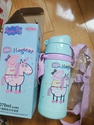 95% 新 Thermos Peppa Pig 保溫吸管瓶