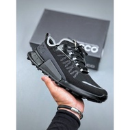 Ecco Breathable Mesh Walking Shoes Calfskin Casual Running Shoes Comfortable Wear-Resistant Shock-Ab