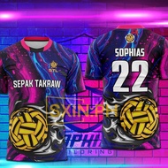 【 Free Customization Name and Number 】 2026 New Design Summer Short Sleeves Full Version Sepak Takra