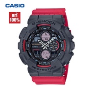 Casio watch for men women นาฬิกาข้อมือกันน้ำและกันกระแทก g-shock GA-140-4Aนาฬิกาผู้ชาย ของแท้100%จัดส่งพร้อมกล่องคู่มือใบประกันศูนย์CMG 1ปี