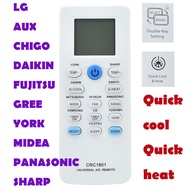 CRC1801 Universal Air Cond Remote Control (CRC1801) For TCL sharp Panasonic MIT SUBISHI FUJI TSU DAI KIN LCD Air Conditioner Remote