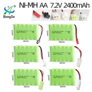 Ni‑MH AA 2400mAh 7.2V(6S – 6 x AA cells) Battery Pack – SM/JST/Mini Tamiya, for RC Cars & Electric T
