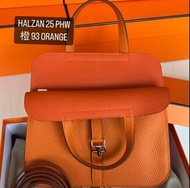 全新超平清貨價**Hermes Halzan 25 (Orange/PHW)