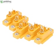 PIDDING 5pcs XT60E Connector, AMASS Yellow XT60E Male Plug, Mountable FPV Racing Fixed Board RC Dron