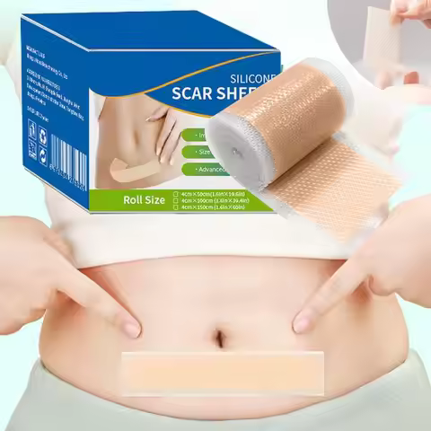 Waterproof Silicone Scar Sheets Medical Grade HypoallergenicSilicone Scar Tape For C-Section Keloid 