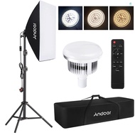 Andoer Studio Photography Light kit Softbox Lighting Set with 85W 2800K-5700K Bi-color Temperature L