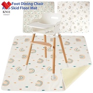 Baby Dining Chair Mat Non-Slip High Chair Food Catcher Waterproof Baby Splat Mat Portable High Chair Feeding Mat Reusable  SHOPCYC6587