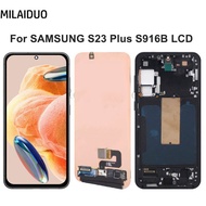 Orig AMOLED /TFT LCD For Samsung Galaxy S23 Plus S23+ 5G LCD Display Touch Screen With Frame Replace