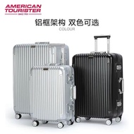 ST/🍅Samsonite Trolley Case American Travel Travel Suitcase Aluminum Frame Universal Wheel Check-in Suitcase Password Sui