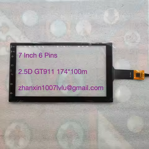 New 2.5D 7 Inch 6 Pins Touch Screen Glass Digitizer XY-PG70049-FPC GT911 ZB90PS0011 For Variety Andr