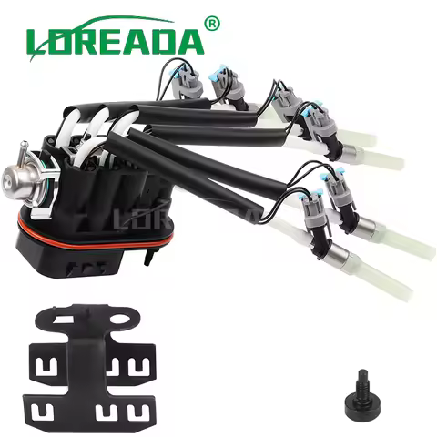 FJ503 Central Spider Fuel Injector W/ Retaining Bracket SCPI to MPFIFJ10565 For 1996-2005 Chevy Chev