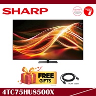 [ Delivered by Seller ] SHARP 75 Inch AQUOS XLED 4K UHD TV - 4TC75HU8500X
