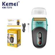 เครื่องโกนหนวด Kemei เครื่องโกนหนวดไฟฟ้า ที่โกนหนวด ระบบ 3 ใบมีด ล้างได้ กันน้ำได้ มีดโกนหนวด โกนเคร